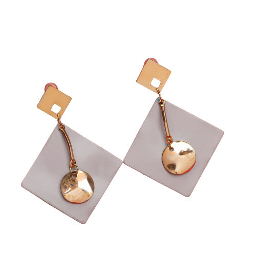 "Small trendy gold-tone hoop earrings perfect for casual everyday wear."