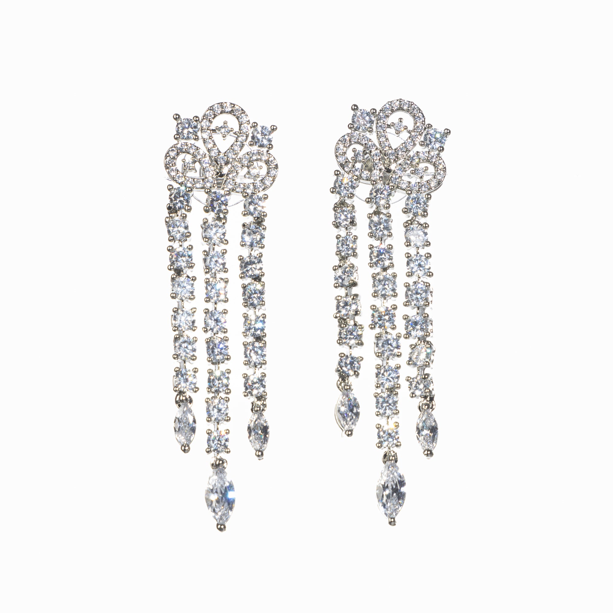 "Zircon necklace with infinity design symbolizes timeless elegance."