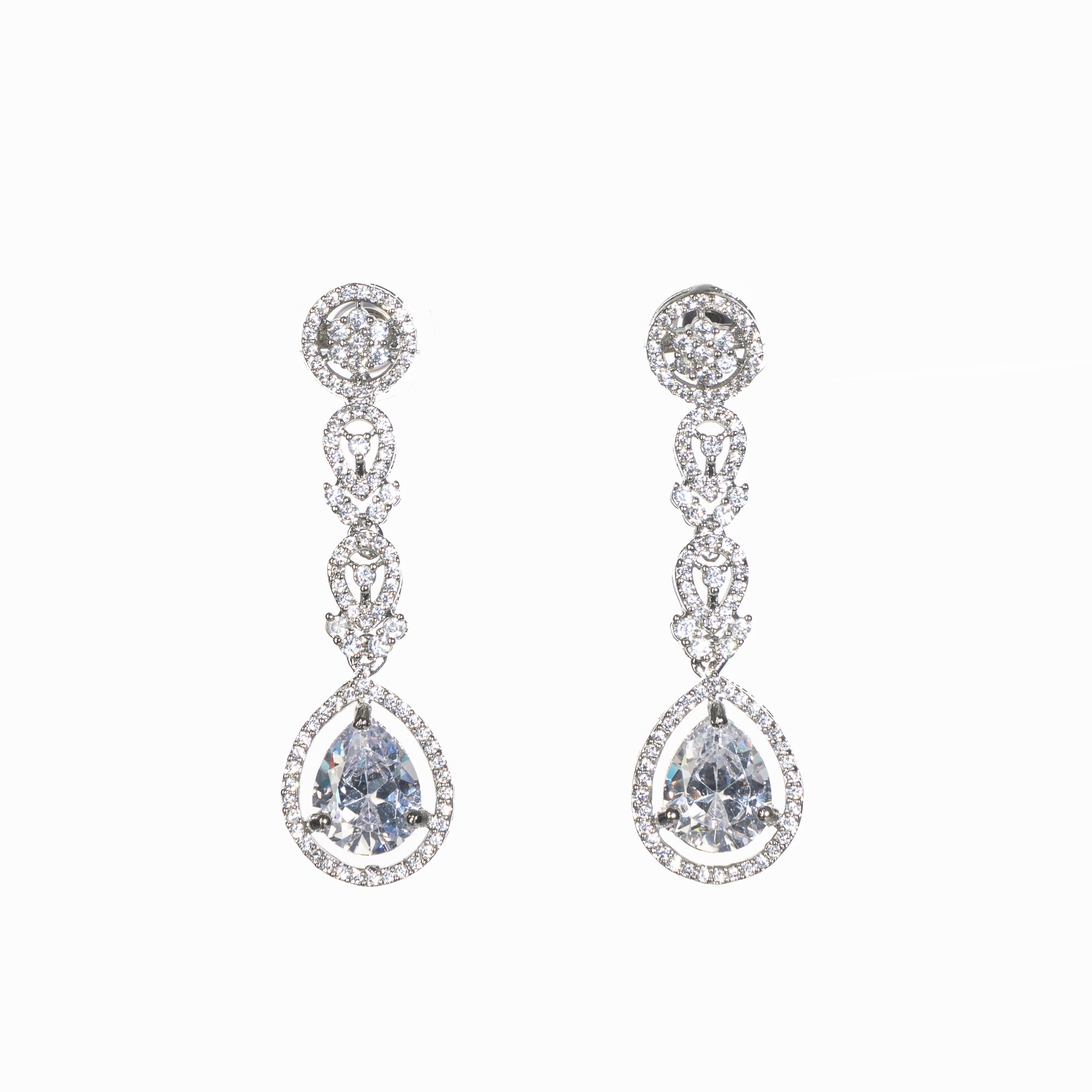 "Zircon necklace sparkles with dazzling brilliance for timeless elegance."