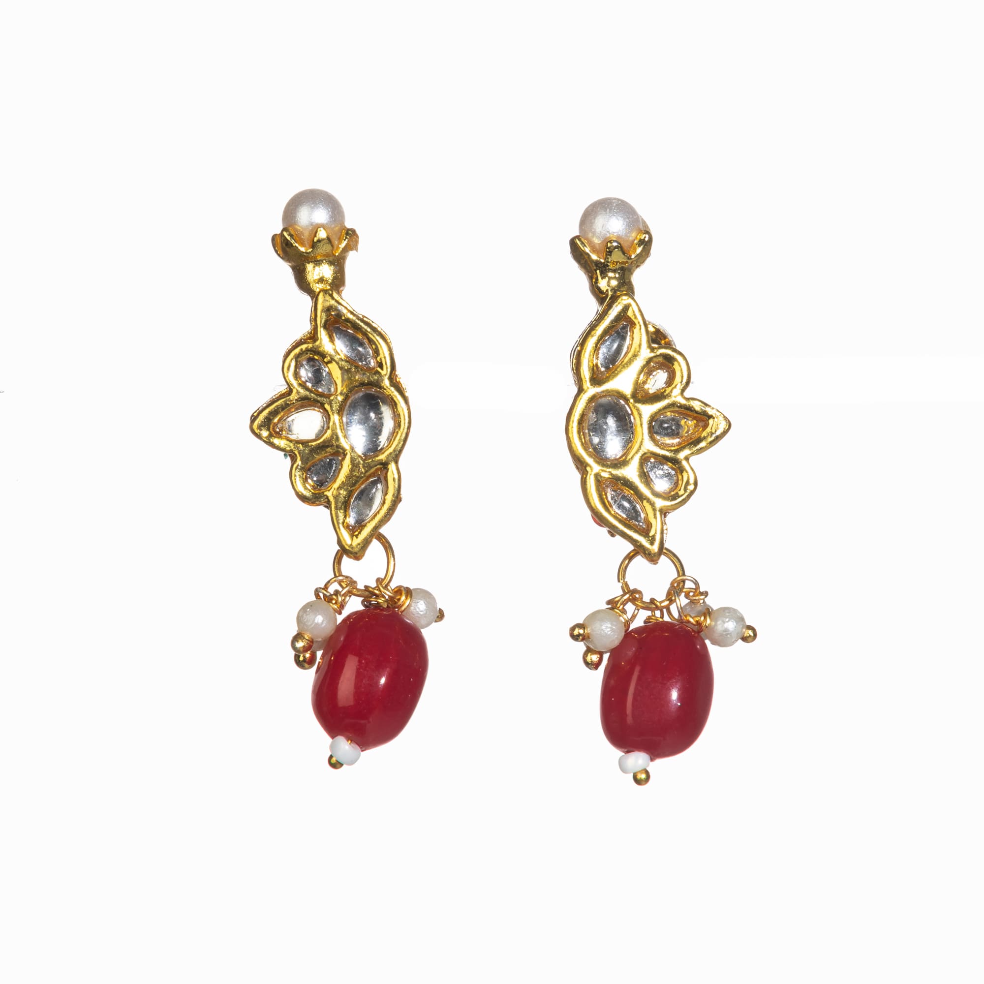 "Multi-color pearl long necklace set for a vibrant and elegant look."