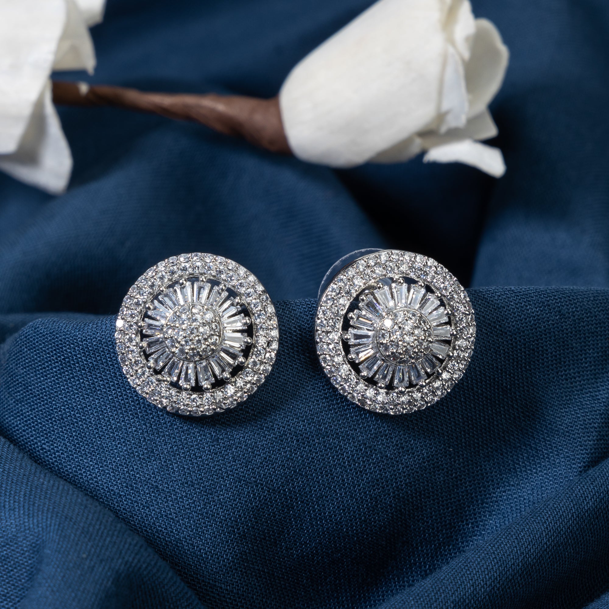 "Zircon casual studs offer effortless sparkle, perfect for everyday elegance."