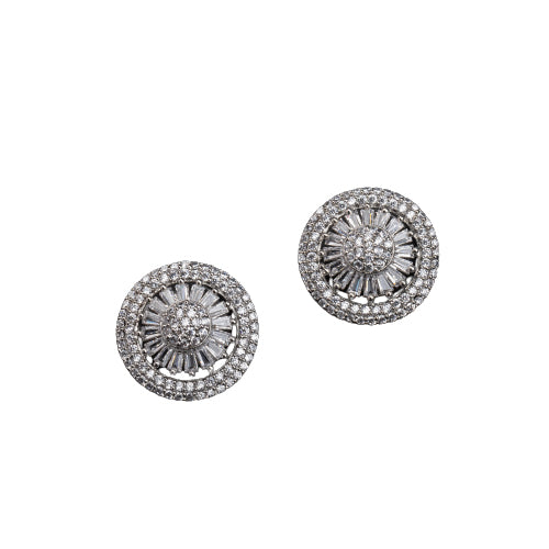 "Zircon casual studs offer effortless sparkle, perfect for everyday elegance."