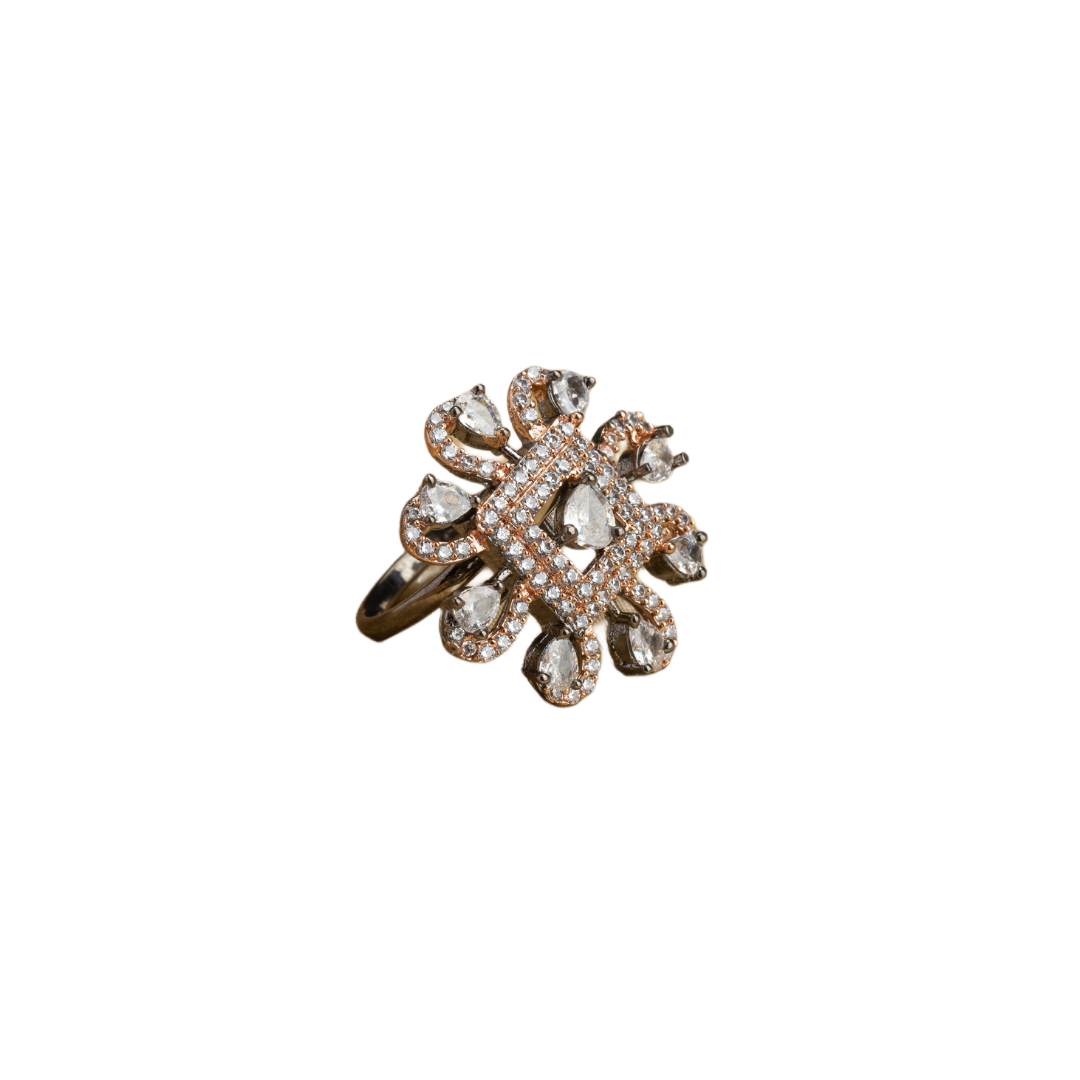 Stunning silver zircon finger ring combines timeless sparkle with a sleek design for any occasion.