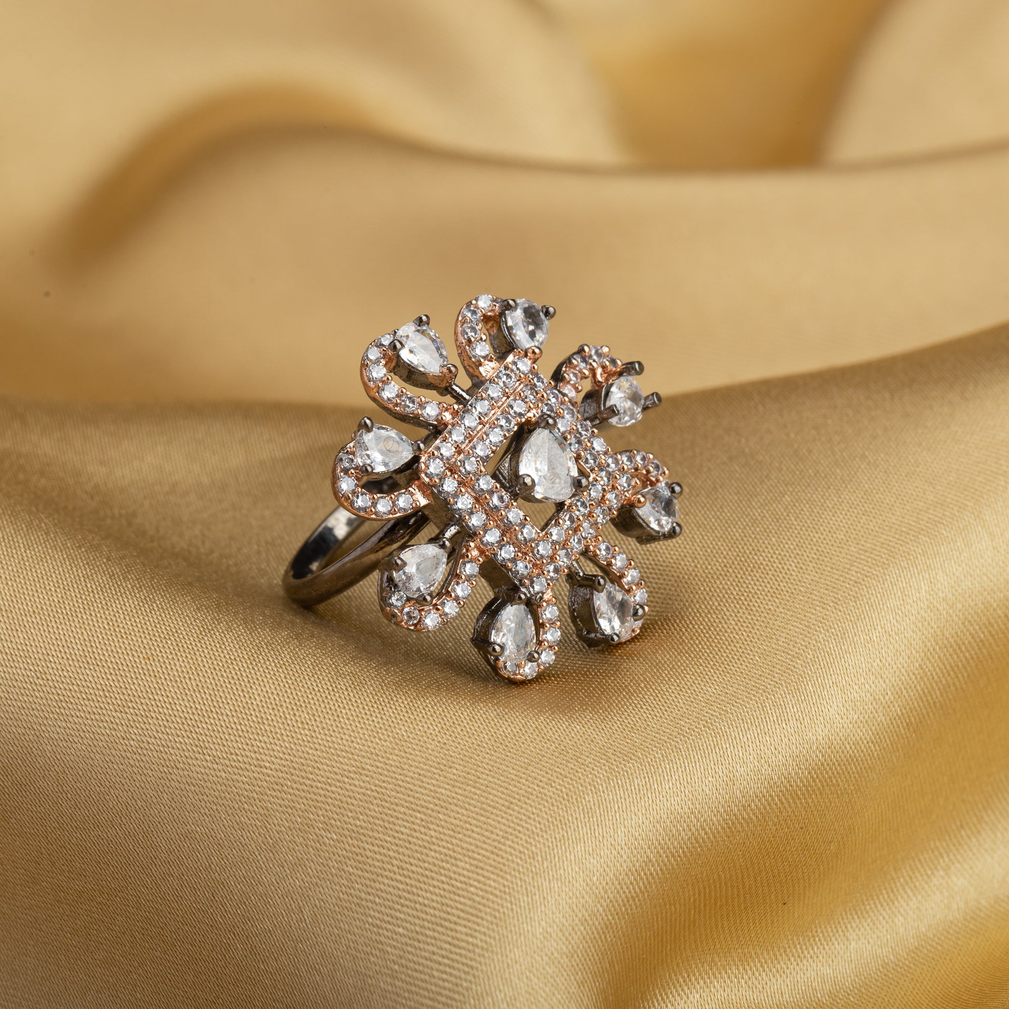 Stunning silver zircon finger ring combines timeless sparkle with a sleek design for any occasion.