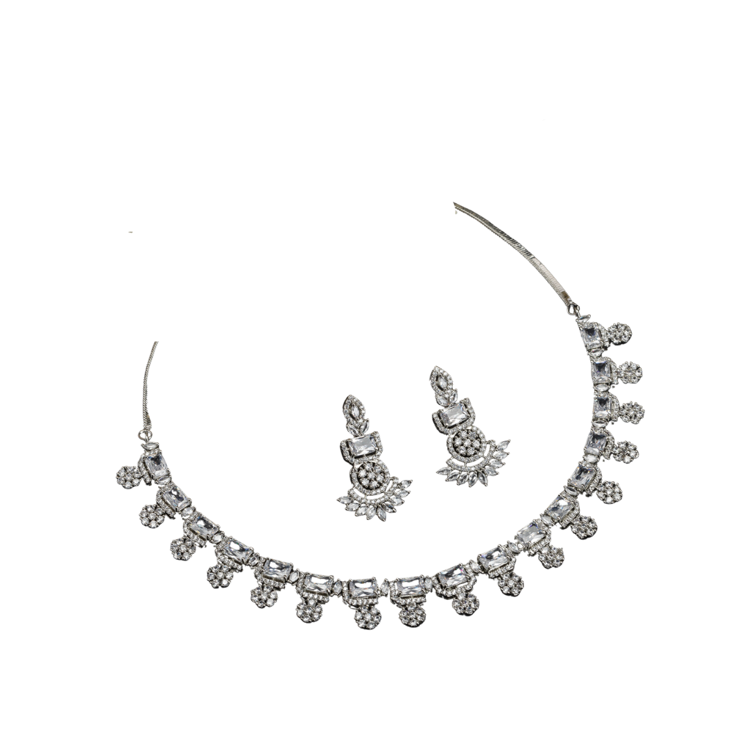 Shine in timeless style with a white zircon necklace, offering sophisticated sparkle and elegance.