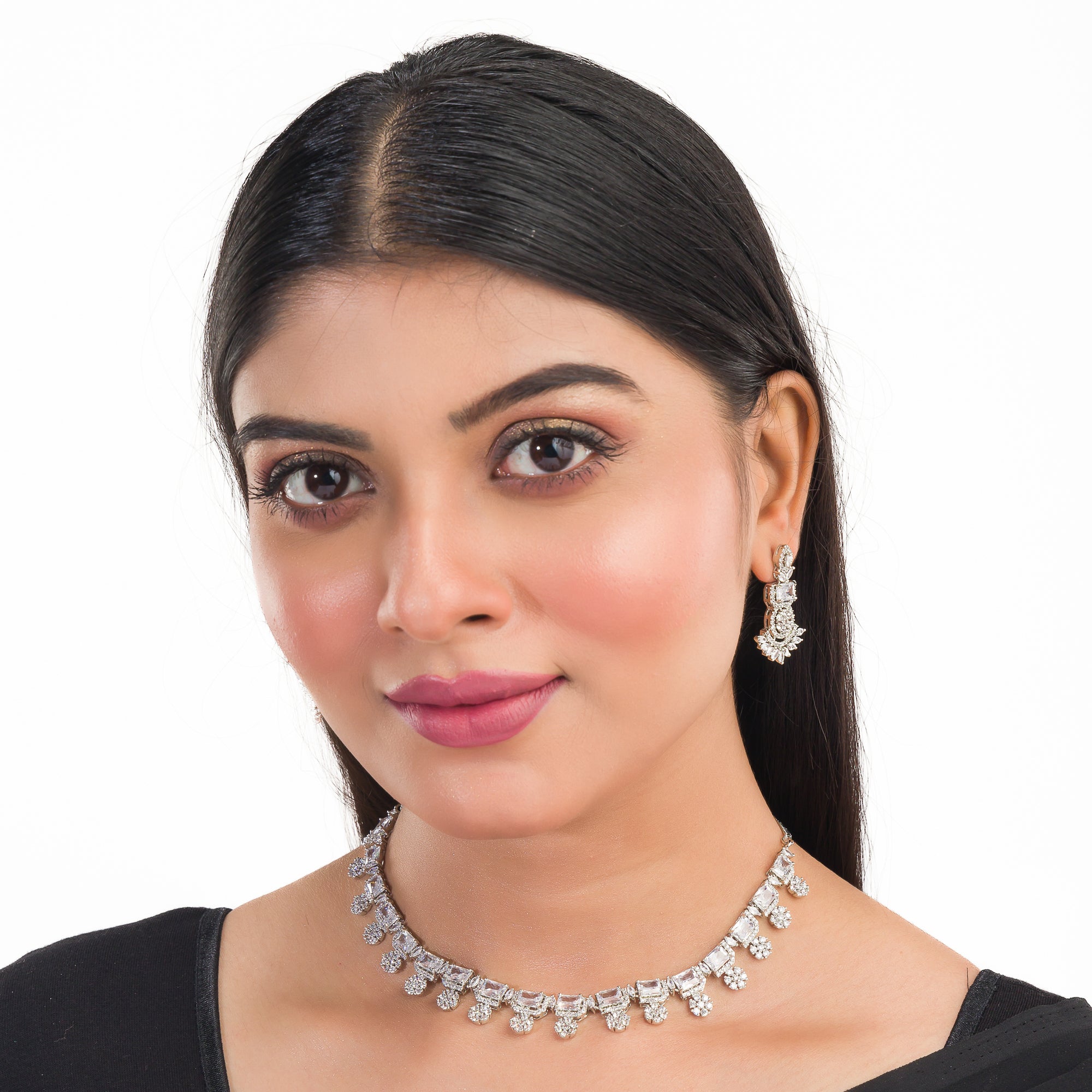 Shine in timeless style with a white zircon necklace, offering sophisticated sparkle and elegance.