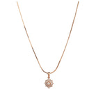 " ""Rosegold zircon pendant set with a starry look, ideal for office wear, adding a touch of charm.""
"
