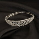 "Dazzling zircon bracelet in silver, adding brilliant sparkle to your wrist, perfect for party wear."
