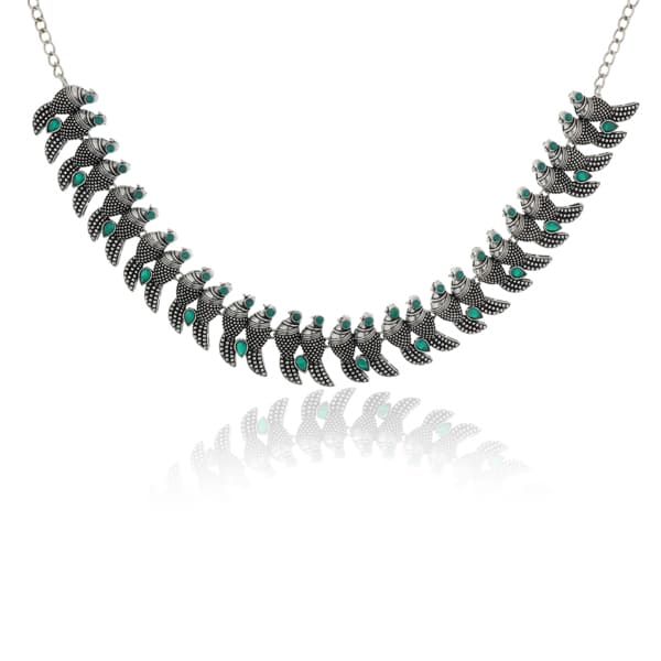 CLASSIC OXIDISED NECKLACE SET THAT ADDS A TOUCH OF ELEGANCE TO ANY OUTFIT