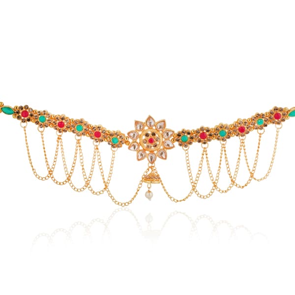 MULTICOLOR STONES STUDDED GOLD-TONE KAMARBANDH