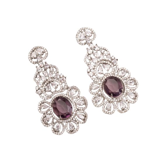 ZIRCON STUDDED STUNNING EARRINGS SET