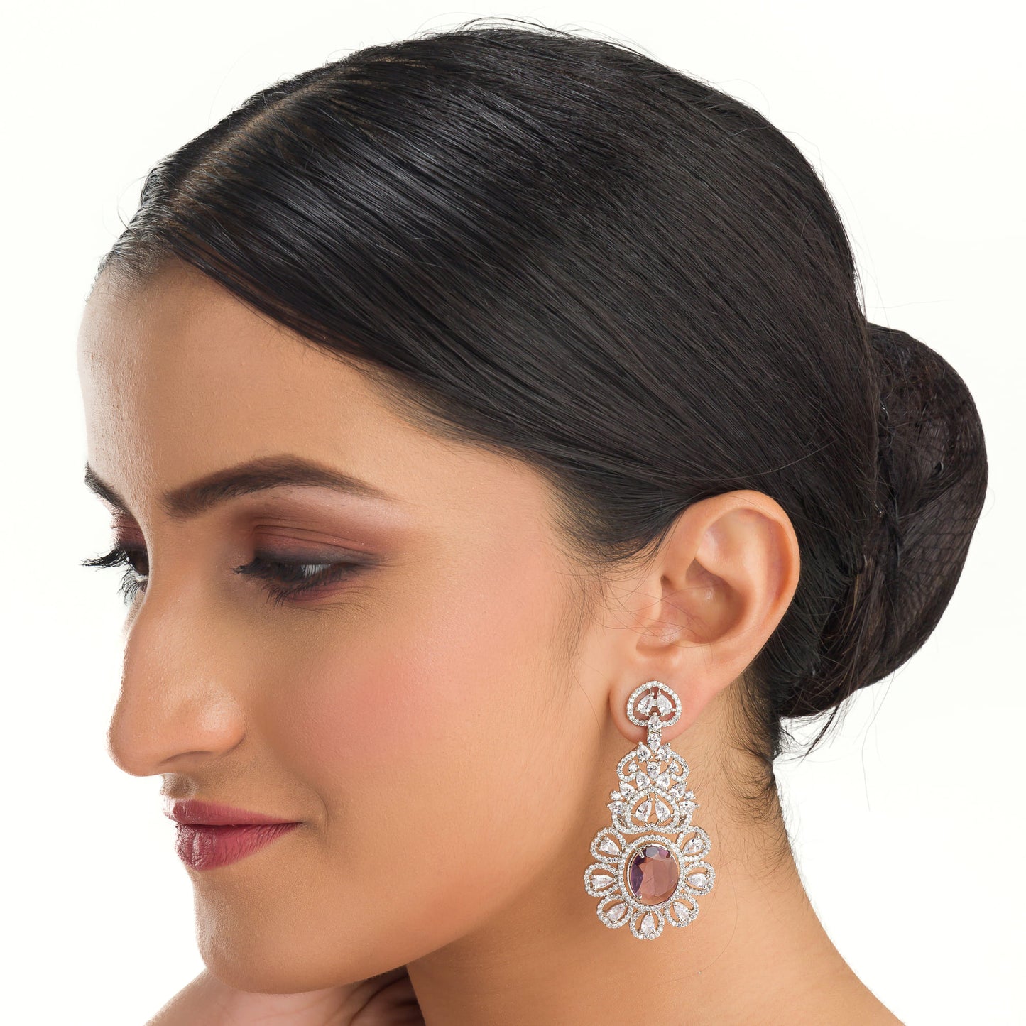 ZIRCON STUDDED STUNNING EARRINGS SET