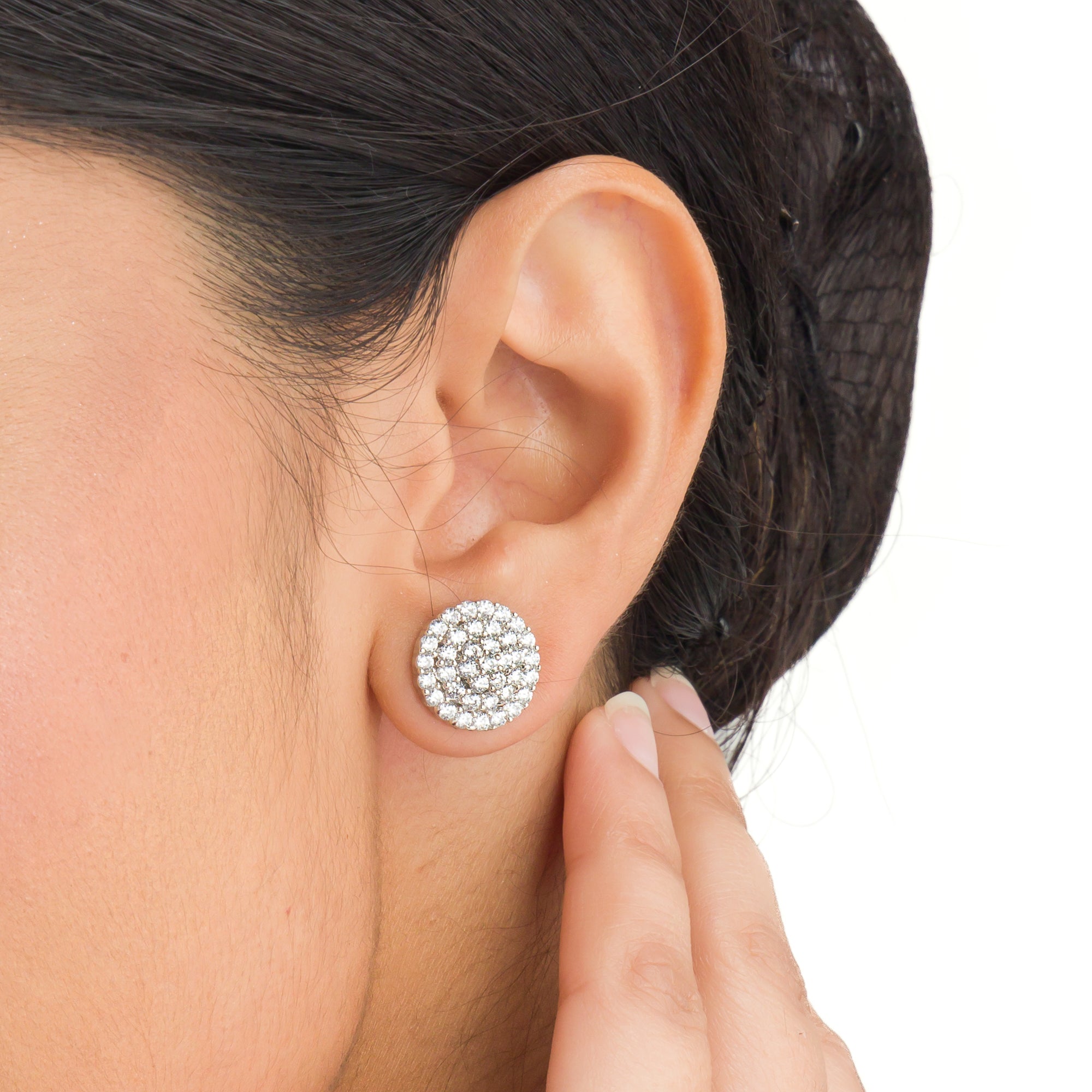 "Small zircon studs add a subtle, sparkling touch of elegance for everyday wear."
