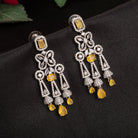 1. "Yellow zircon earrings add a bright, sunny sparkle with vibrant, elegant charm."
