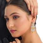 1. "Yellow zircon earrings add a bright, sunny sparkle with vibrant, elegant charm."
