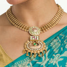 Trendy gold-tone necklace for a chic and casual style statement.
