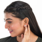  "Silver zircon earrings offer brilliant sparkle and timeless elegance for any occasion."
