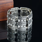 Vintage-style oxidized bracelet with a chic finish, adding charm and character to any outfit.
