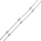 Elegant 925 silver anklet with delicate design, adding sophistication and style to any look.
