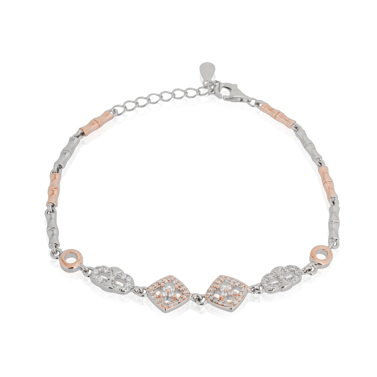 EMBRACE ENDLESS ELEGANCE WITH THIS 925 SILVER BRACELET FEATURING BEAUTIFUL DESIGNS. PERFECT FOR EVERYDAY WEAR