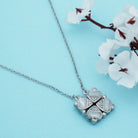 "Sleek 925 sterling silver pendant chain, perfect for enhancing any look with subtle elegance."
