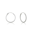 "Classic 925 sterling silver hoops for everyday elegance and versatile festive wear."
