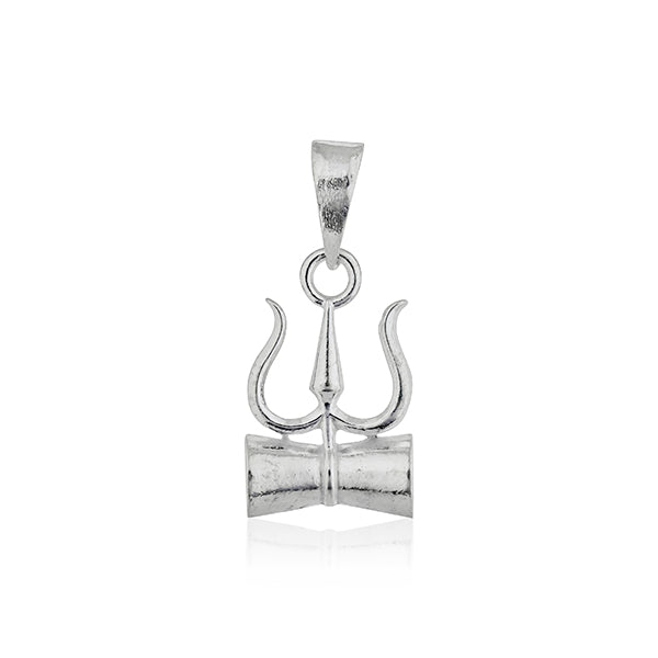 ELEGANTLY CRAFTED 925 STERLING SILVER PENDANT FEATURING A DISTINCTIVE TRISUL DESIGN, SYMBOLIZING POWER AND PROTECTION.