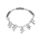 "925 silver bracelet with a playful dolphin design, adding elegance and charm."
