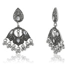 Stunning oxidized dangler earrings, ideal for adding festive charm to your look."
