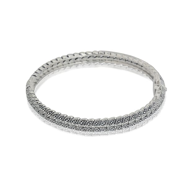 STUNNING 925 SILVER RING BRACELET, SEAMLESSLY BLENDING ELEGANCE AND MODERN DESIGN.