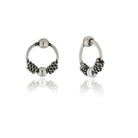 Delicate 925 silver hoop earrings with small ring design for a subtle, stylish touch.
