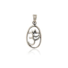 925 silver unisex pendant with an Om design, perfect for casual and spiritual wear.
