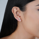 Classic 925 silver studs, versatile and timeless, perfect for everyday casual wear.
