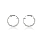 Delicate 925 silver hoop earrings with a small ring design, adding subtle style to any outfit.
