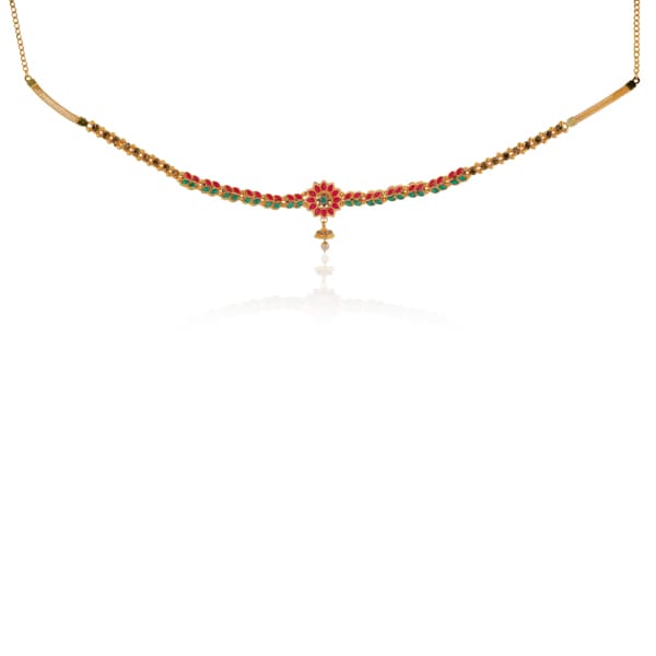 GOLDTONE KAMARBANDH IS A TRADITIONAL WAIST CHAIN FEATURING A GOLDEN FINISH.