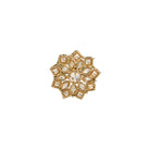 Elegant kundan-studded finger ring, perfect for festive occasions and traditional wear.
