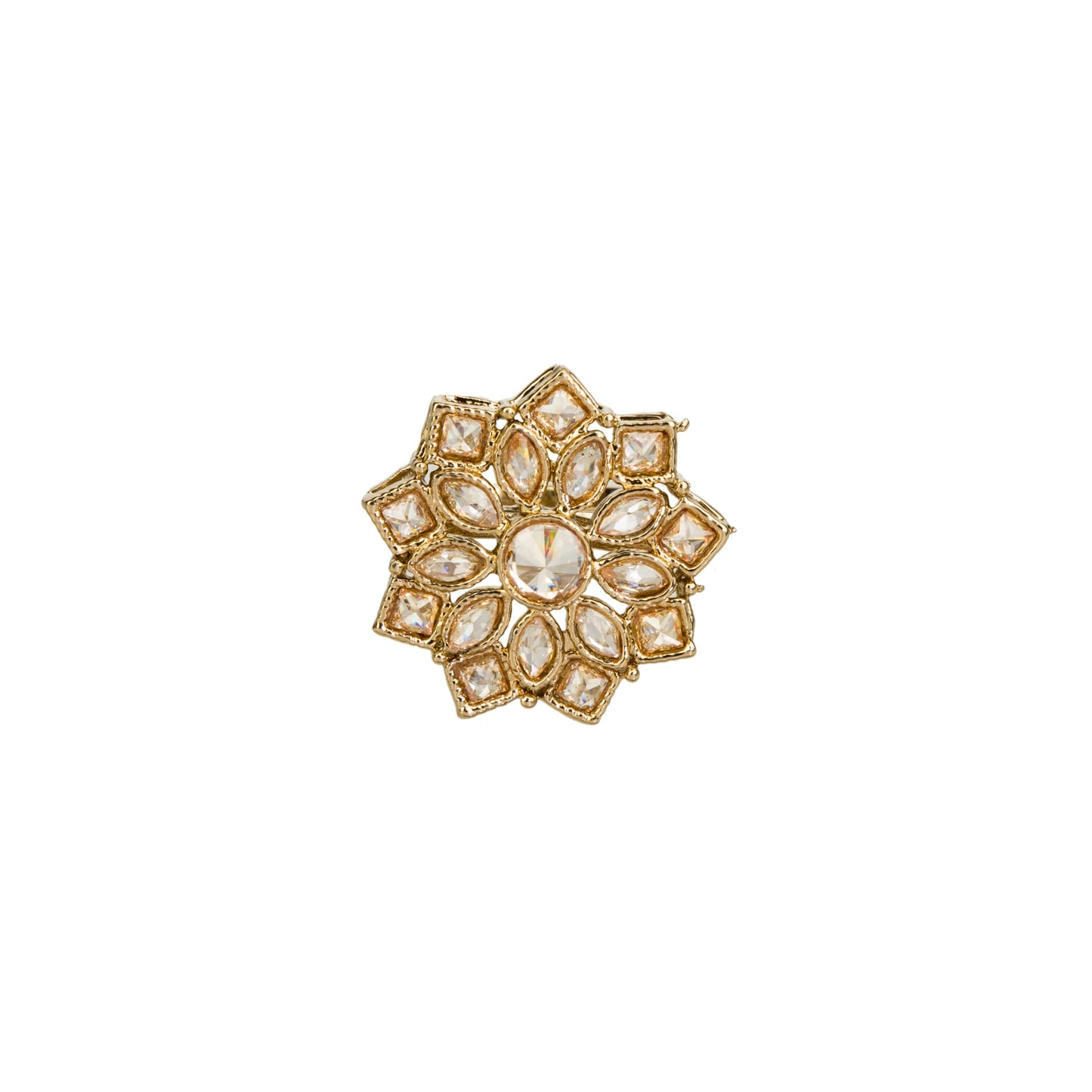 KUNDAN STUDDED BEATIFUL FINGER RING