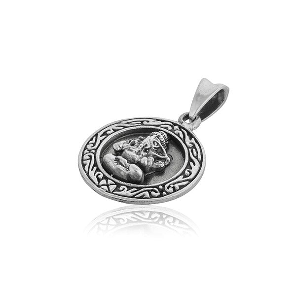 LORD GANESHA DESIGN CRAFTED 925 SILVER PENDANT