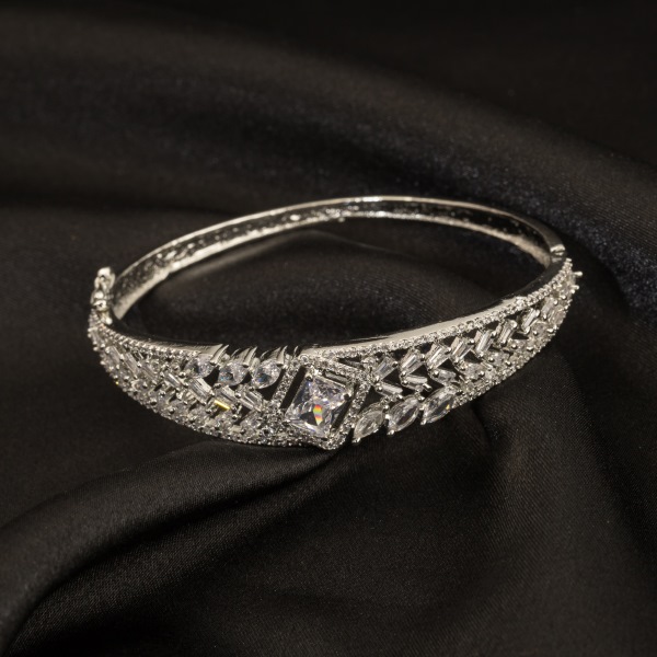 Cute American Diamond Bracelets Fancy Openable Kada Bracelet – Zuccii